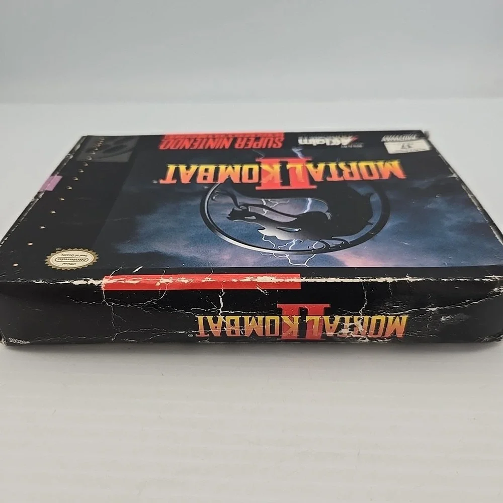 Mortal Kombat II for the Super Nintendo (SNES) w/ Original Box,‎ Clean Cart